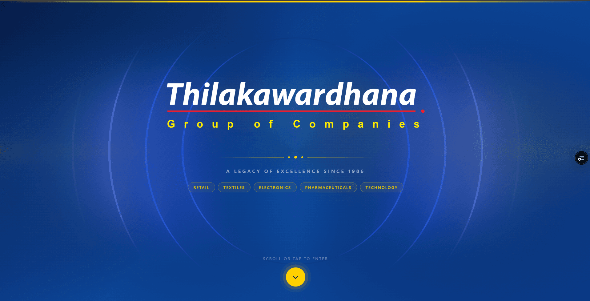 Thilakawardhana Group website preview